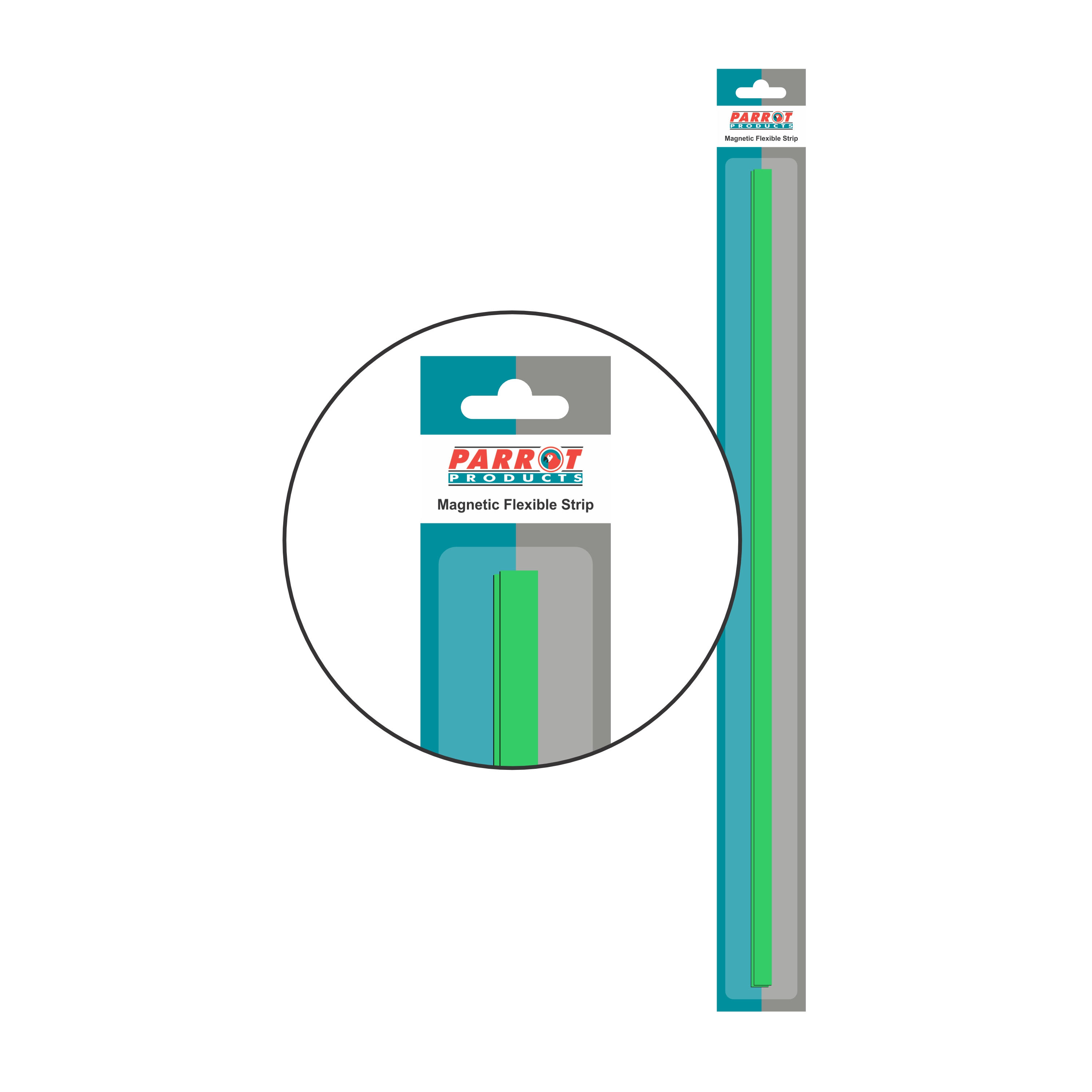 Magnetic Flexible Strip (1000*15mm - Green)