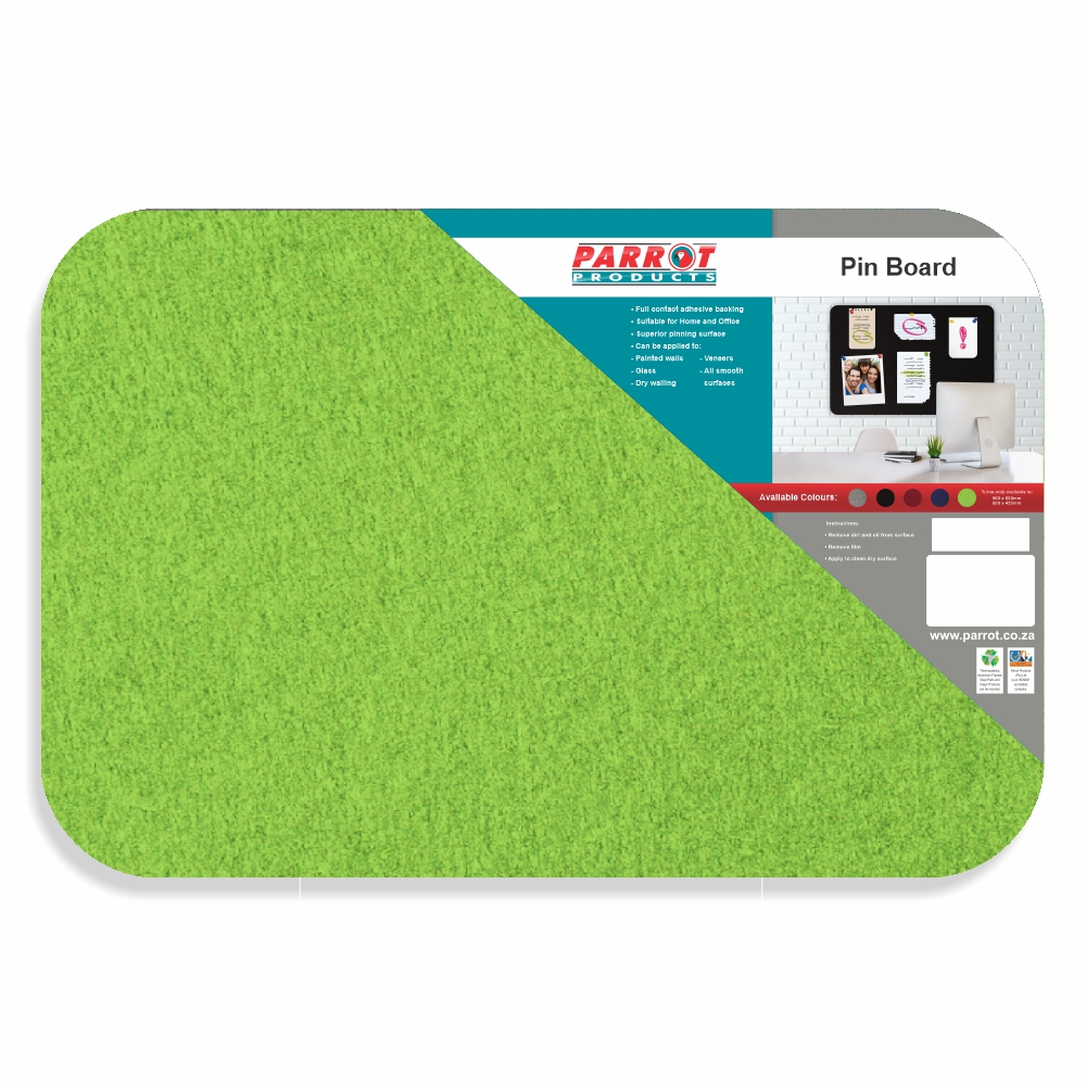 Adhesive Pin Board (No Frame - 900*600mm - Lime)