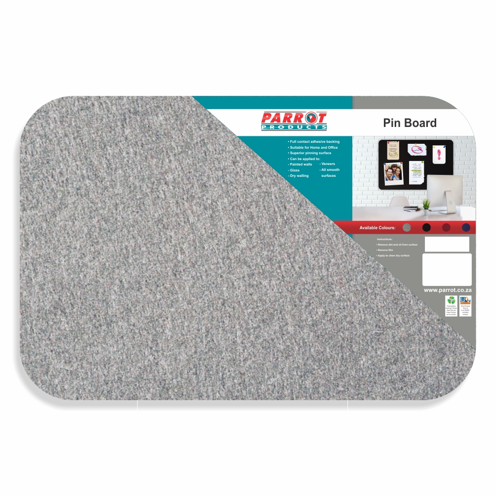 Adhesive Pin Board (No Frame - 900*600mm - Grey)