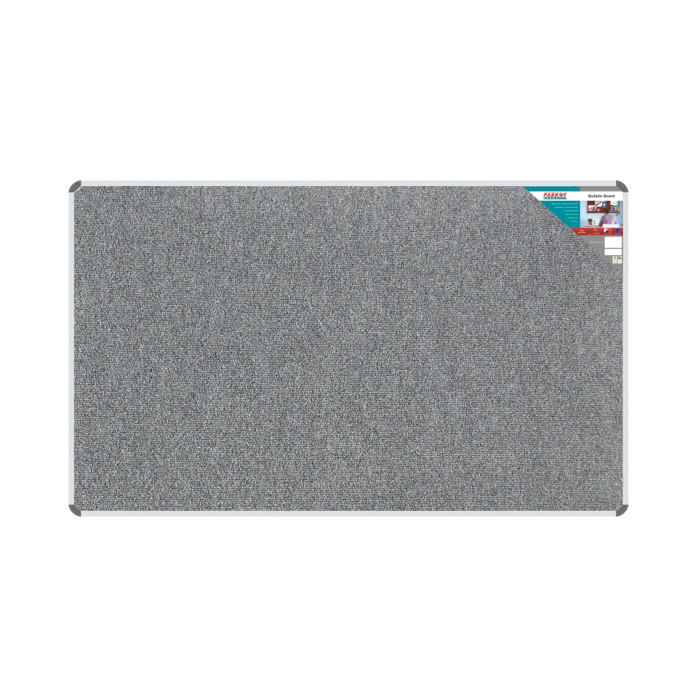 Bulletin Board Ribbed Aluminium Frame (2000x1200mm - Laurel)