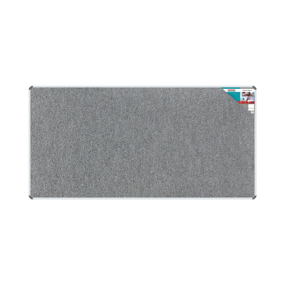 Bulletin Board Ribbed Aluminium Frame (2400x1200mm - Laurel)