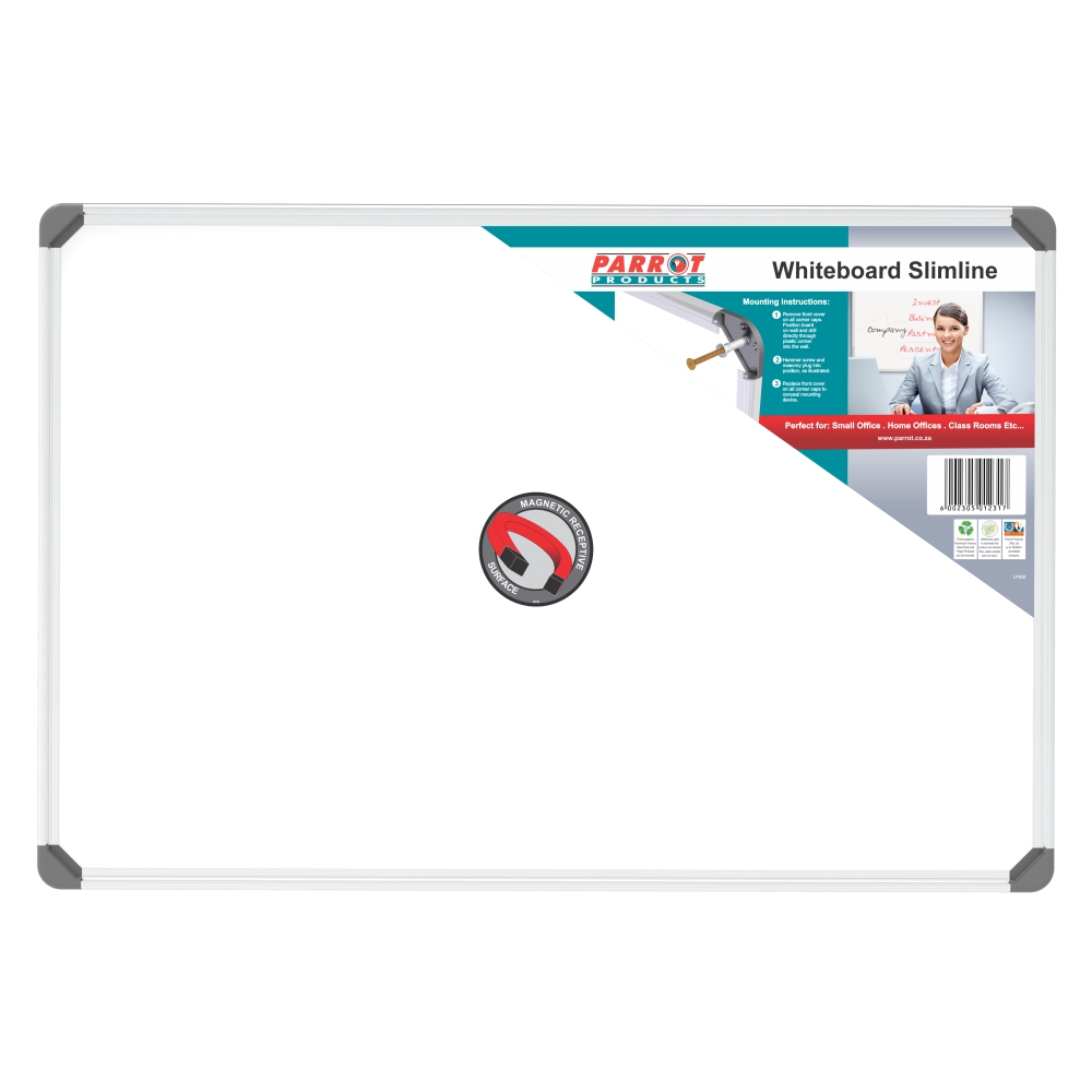 MAGNETIC WHITEBOARD INC PEN TRAY 900 x 1200 mm INC VAT FREE DEL CHEAPEST ON