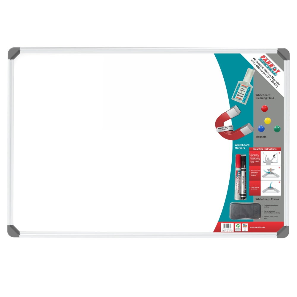 Slimline Magnetic Whiteboard (900*600mm - Retail)