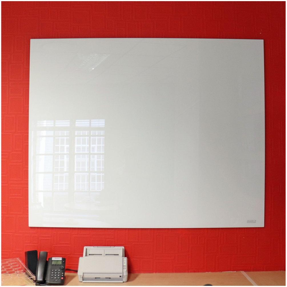 Floating Magnetic Glass Whiteboard (1200x1200mm)