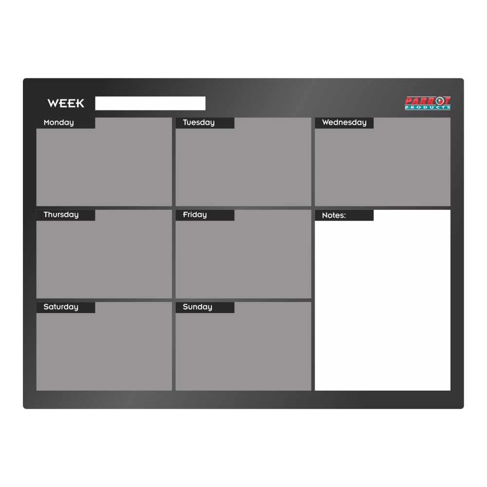 Cast Acrylic Weekly Planner (Cast Acrylic - 600 x 450mm)