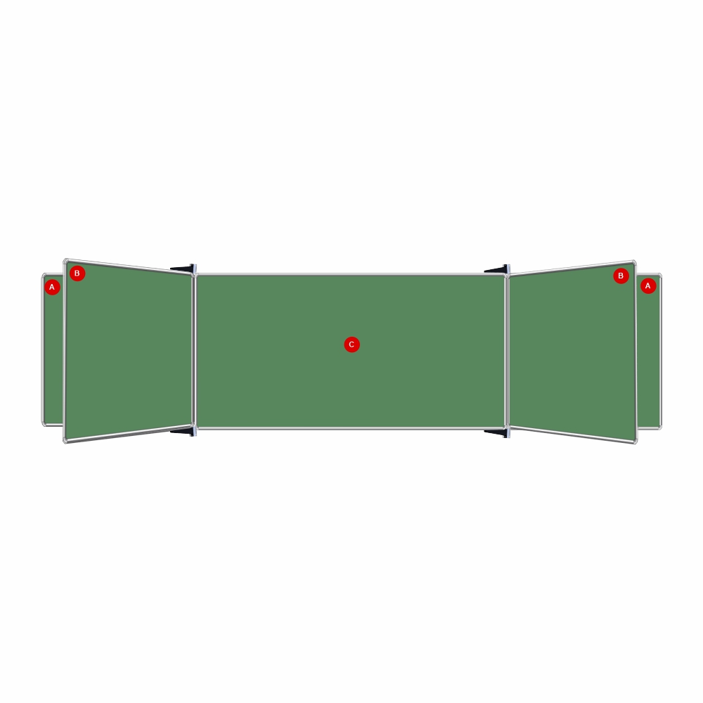 Educational Board Non-Magnetic Chalkboard (1820*1220 - Centre Panel - Option C)