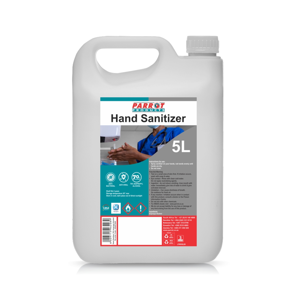 Sanitizer 70% + Isoproply Alcohol 5l