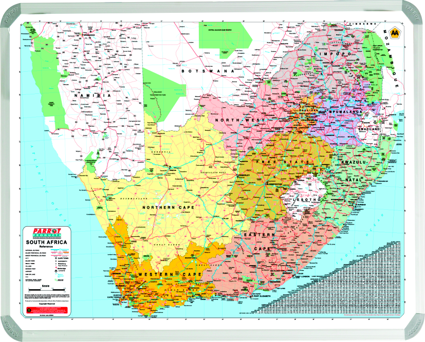 South African AA Map (1200*900mm)