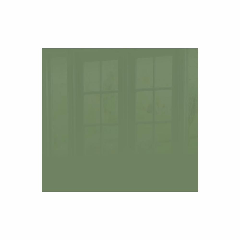 Decorative Glass Wall Tile (598 X 650 X 6mm) Reseda Green