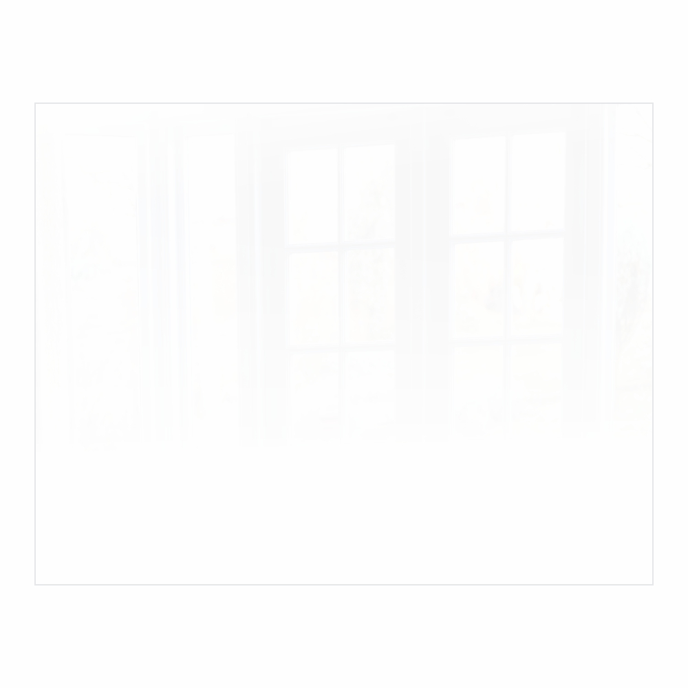 Decorative Glass Wall Tile (898 X 700 X 6mm) White RAL9010