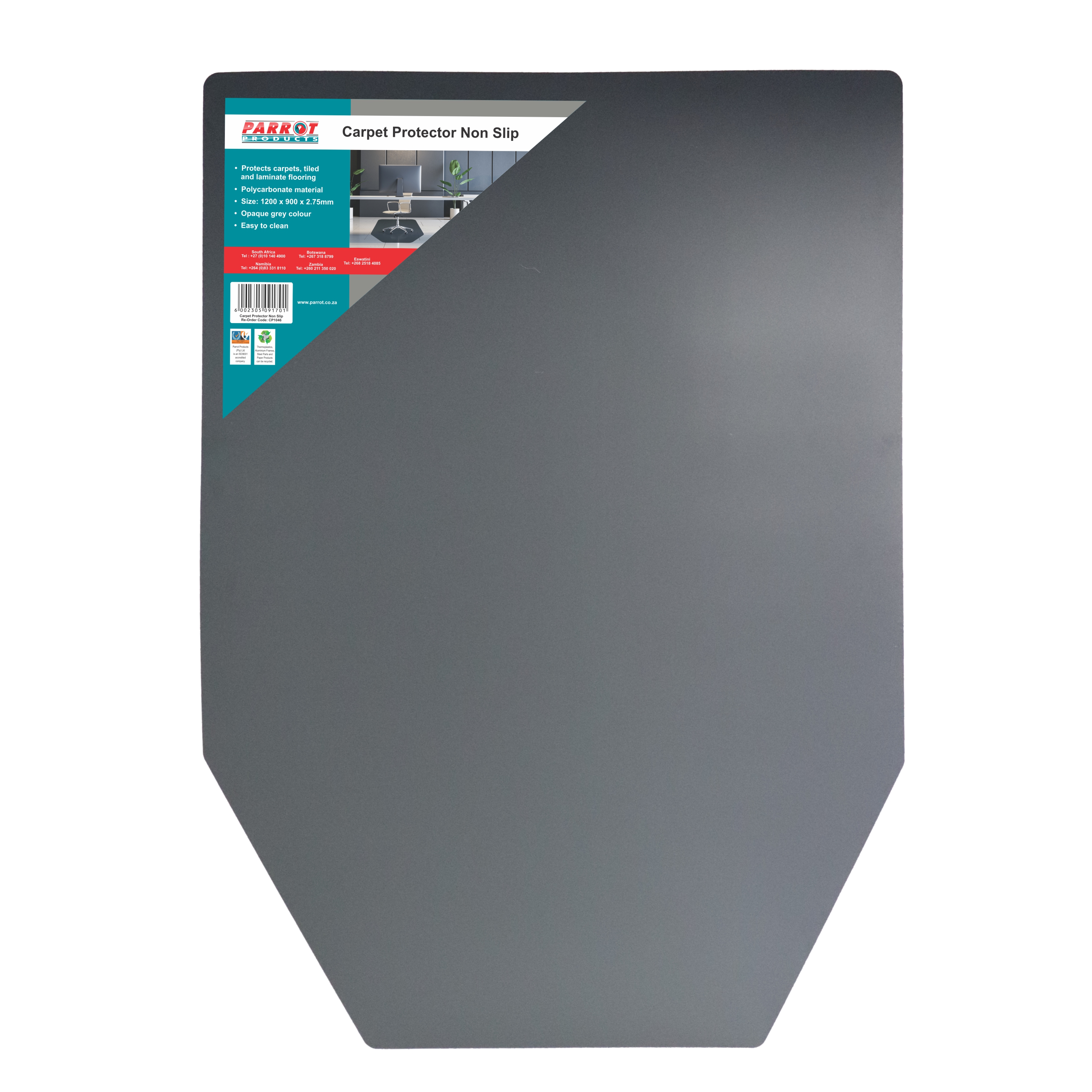 Carpet protector non slip 900mm x 1200mm x 2.75mm