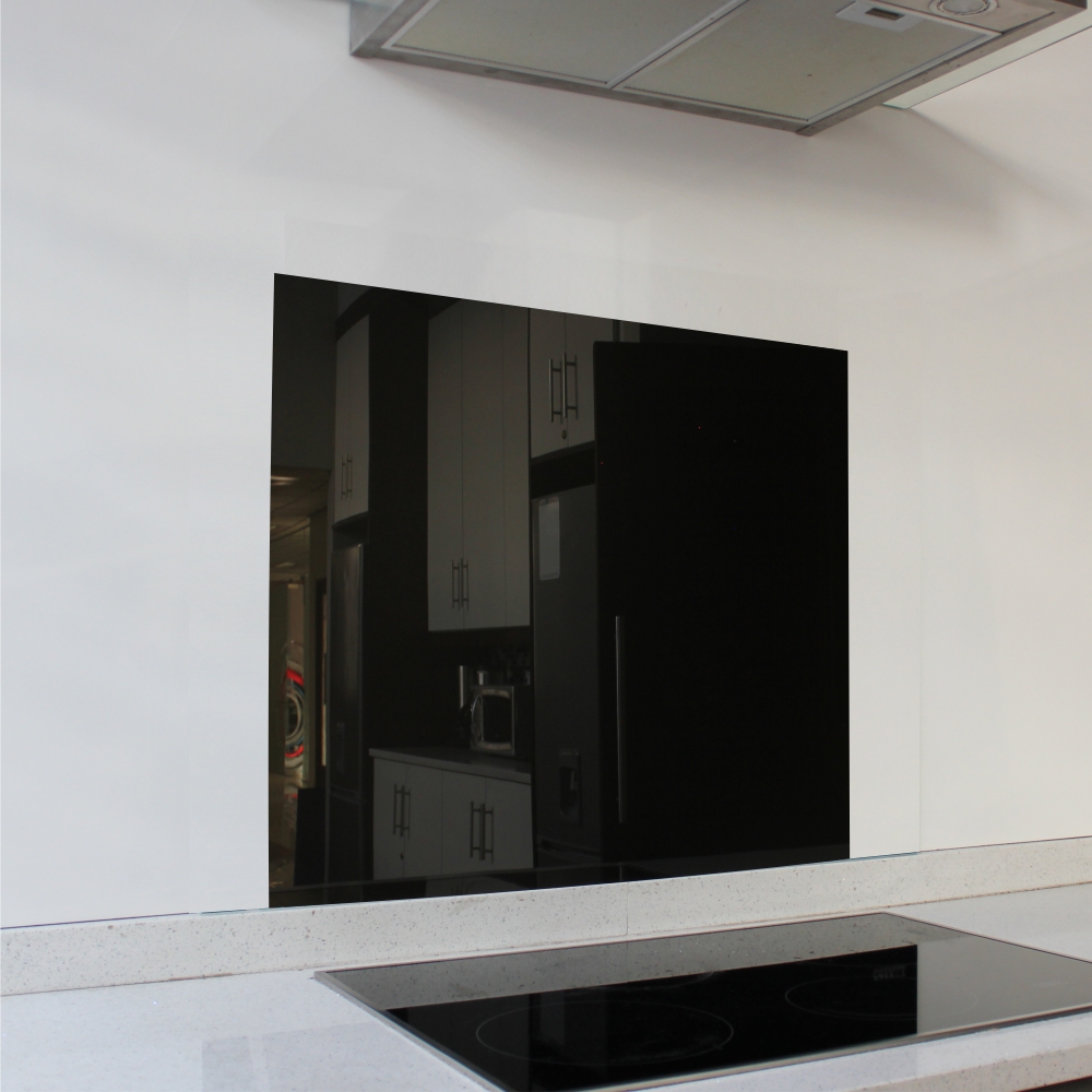 Black Hob Splashback (598 x 650 x 6mm)
