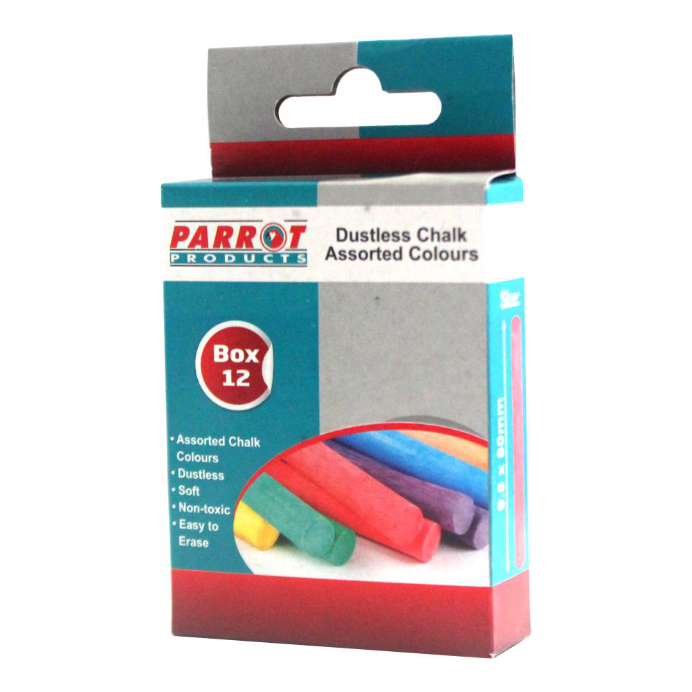 Choice Dustless Chalk: Assorted Color, 12-Count Box