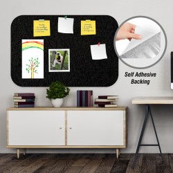 Adhesive Pin Board (No Frame, 450*300mm, Black)