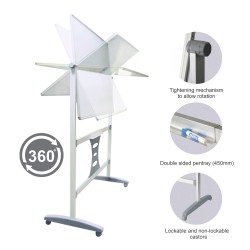 Magnetic Revolving Board (1500*900mm) & 1500mm Leg Set