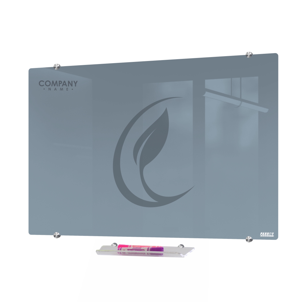Glass Whiteboard Non-Magnetic Printed (1500x1200mm)