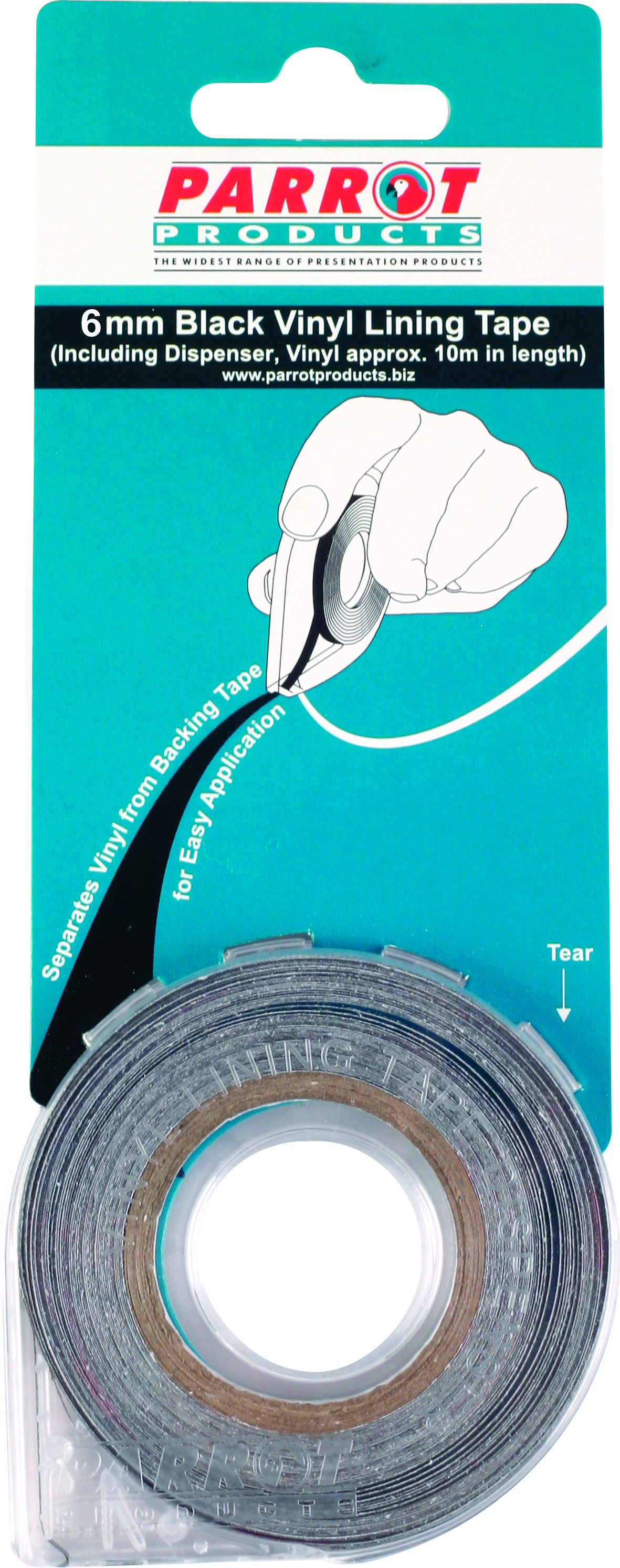 Vinyl Lining Tape (10 Meters - 6mm - Black)