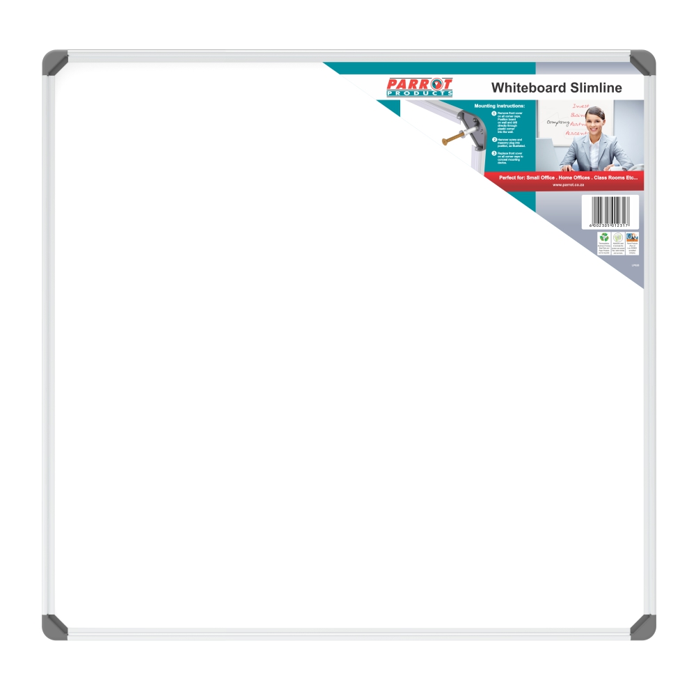 Slimline Non-Magnetic Whiteboard (900*900mm)