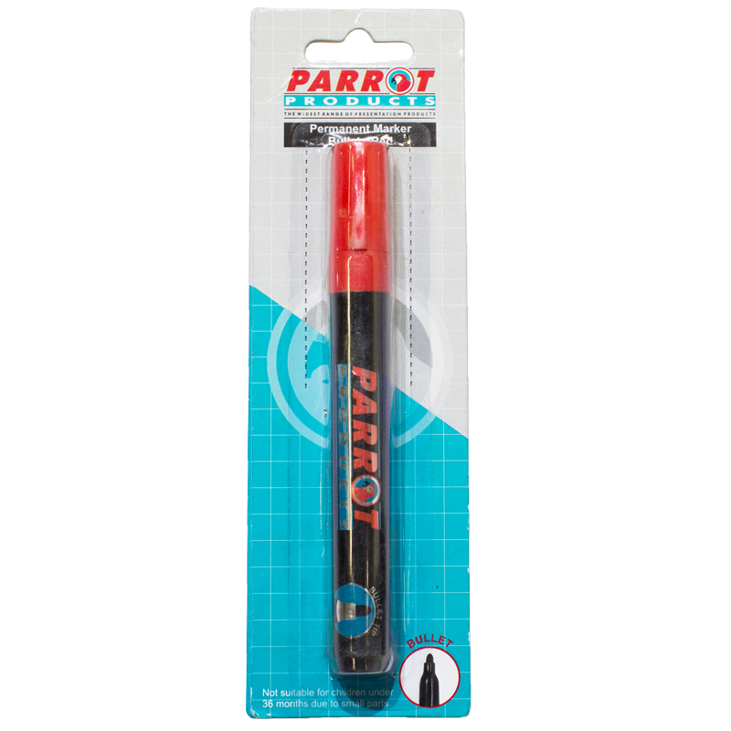 Permanent Marker (Bullet Tip - Carded - Red)