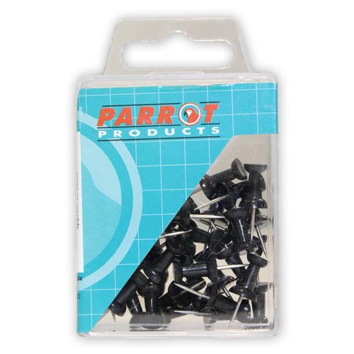 Push Pins (Boxed 30 - Black)
