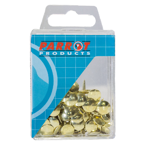 Drawing Pins Brass (Boxed Pack 100)